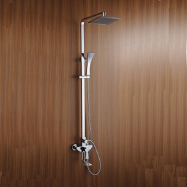 Shower Tap Contemporary Rain Shower / Handshower Included Brass Chrome