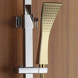 Shower Tap Contemporary Rain Shower / Handshower Included Brass Chrome