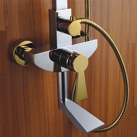 Shower Tap Contemporary Rain Shower / Handshower Included Brass Chrome