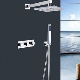 Contemporary Shower Tap with 8 inch Shower head + Hand Shower