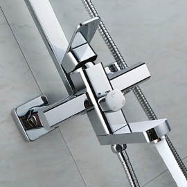 Shower Tap Contemporary Rain Shower/Handshower Included Brass Chrome