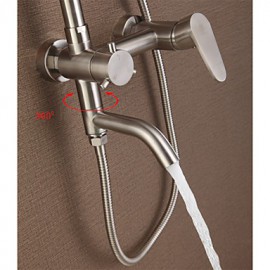 SUS304 Stainless Steel Rain Shower Tap Set Shower Tap Mixer