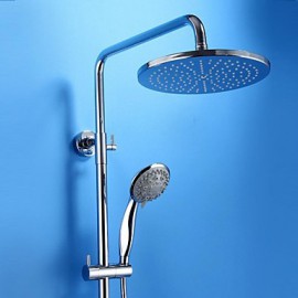 Shower Tap Contemporary Thermostatic / Rain Shower / Handshower Included Brass Chrome