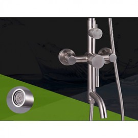 Deluxe 304 Stainless Steel Wall-Mounted Rain-Style Rainfall Bath&Tub Shower Tap Mixer Tap