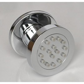 LED 8 Inch Luxury Solid Brass Concealed Thermostatic Rainfall Shower Hand Shower 6 Pcs Of Jet Spray Massage