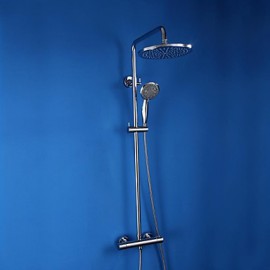 Shower Tap Contemporary Thermostatic / Rain Shower / Handshower Included Brass Chrome