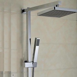 Shower Tap Contemporary Rain Shower / Handshower Included Brass Chrome