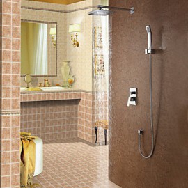 Personalized Shower Tap set Contemporary Style shower Tap with 8 inch Shower head+Hand Spray