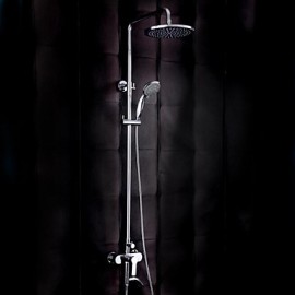 Shower Tap Contemporary Rain Shower / Handshower Included Brass Chrome