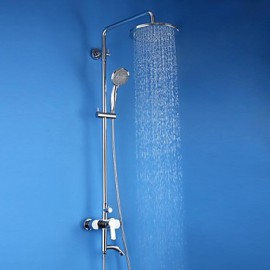 Shower Tap Contemporary Rain Shower / Handshower Included Brass Chrome