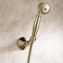 Shower Tap / Bathtub Tap Traditional Handshower Included Brass Ti-PVD