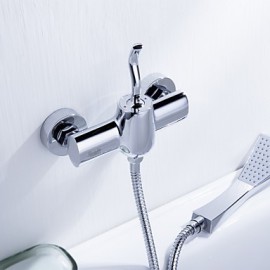 Shower Tap Centerset with Chrome Single Handle Two Holes