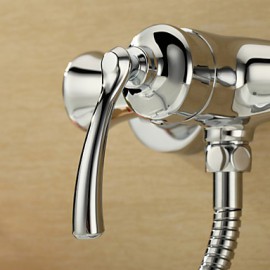 Shower Tap Centerset / Wall Mount with Chrome Single Handle Two Holes