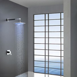 Shower Tap LED / Wall Mount with Chrome Single Handle Two Holes