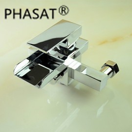 Bathtub Tap - Contemporary - Waterfall - Brass (Chrome)