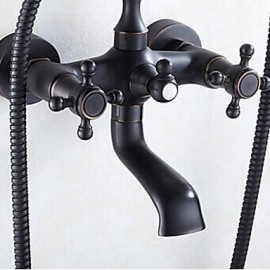 Bathtub Tap - Traditional - Handshower Included - Brass (Oil-rubbed Bronze)