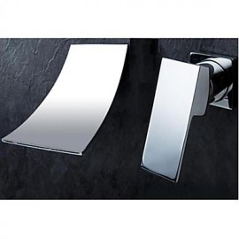 Bathtub Tap - Contemporary - Waterfall - Brass (Chrome)