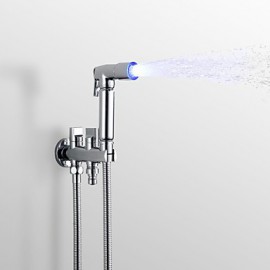 Water-saving High Pressure LED  Bidet Sprayer Handheld Bidet for toilet, Chrome