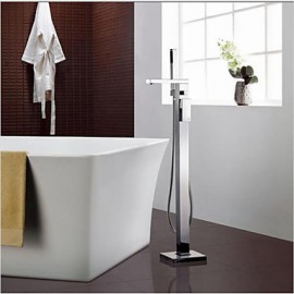 Floor Standing Bathroom Bathtub Tap Bars Chrome Shower Floor Tap Mixer