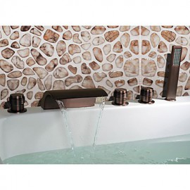 Bathtub Tap - Antique - Waterfall / Sidespray / Handshower Included - Brass (Oil-rubbed Bronze)