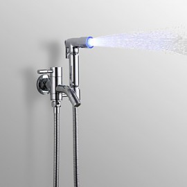 Water-saving High Pressure LED  Bidet Sprayer Handheld Bidet for toilet, Chrome