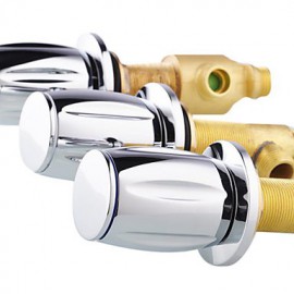 Bathtub Tap - Contemporary - Waterfall / Handshower Included - Brass (Chrome)