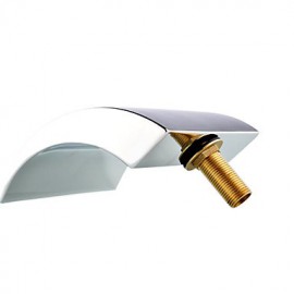 Bathtub Tap - Contemporary - Waterfall / Handshower Included - Brass (Chrome)