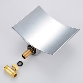 Bathtub Tap - Contemporary - Waterfall - Brass (Chrome)