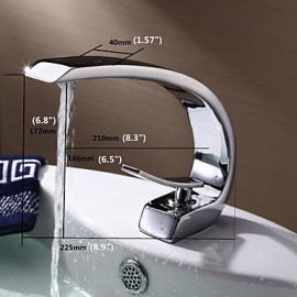 Aquafaucet Unique Bathroom Sink Vessel Faucet Vanity Mixer Tap Chrome Brass