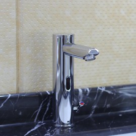 Bathroom Sink Faucet Brass Finish With Automatic Sensor (Hot And Cold)