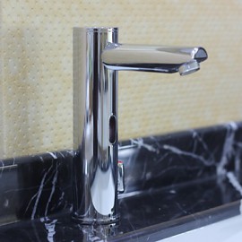 Bathroom Sink Faucet Brass Finish With Automatic Sensor (Hot And Cold)