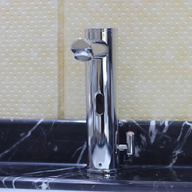 Bathroom Sink Faucet Brass Finish With Automatic Sensor (Hot And Cold)