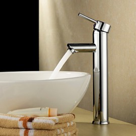 Bathroom Sink Faucet Diamond Shape Single Handle Chrome Finished Solid Brass Faucet