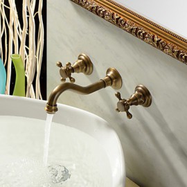 Bathroom Sink Faucet In Antique Inspired Designed (Polished Brass Finish)