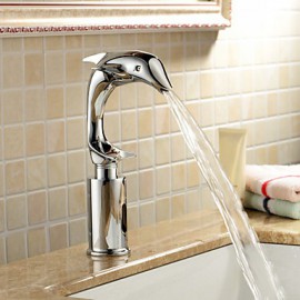 Bathroom Sink Faucet In Contemporary Design Cold Sensor Chrome Finish Faucet