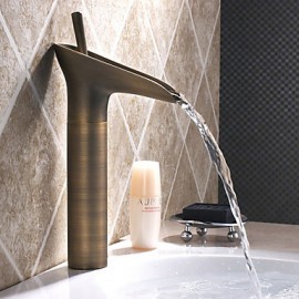 Bathroom Sink Faucet In Vintage Style Antique Brass Finish Tall Bathroom Sink Faucet