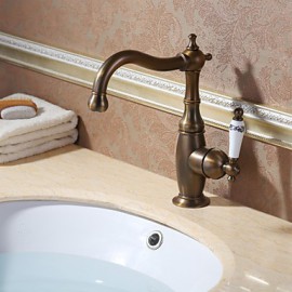 Bathroom Sink Faucet With Antique Brass Finish Antique Design Faucet