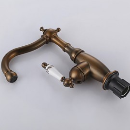 Bathroom Sink Faucet With Antique Brass Finish Antique Design Faucet