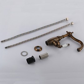 Bathroom Sink Faucet With Antique Brass Finish Antique Design Faucet