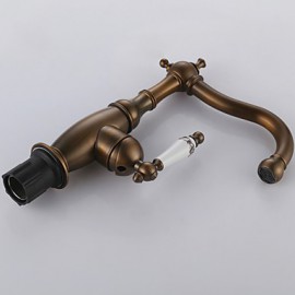 Bathroom Sink Faucet With Antique Brass Finish Antique Design Faucet