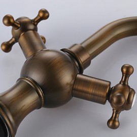 Bathroom Sink Faucet With Antique Brass Finish Antique Design Faucet