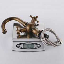 Bathroom Sink Faucet With Antique Brass Finish Antique Design Faucet