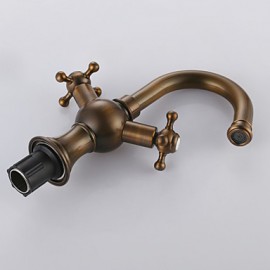 Bathroom Sink Faucet With Antique Brass Finish Antique Design Faucet