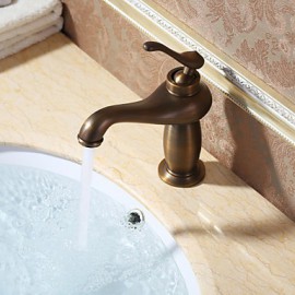 Bathroom Sink Faucet With Antique Brass Finish Antique Design Faucet