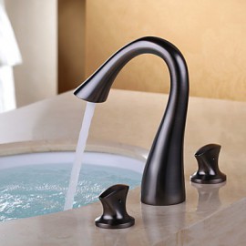 Bathroom Sink Faucet Art Deco / Retro Brass Oil-Rubbed Bronze