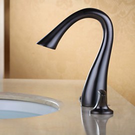 Bathroom Sink Faucet Art Deco / Retro Brass Oil-Rubbed Bronze