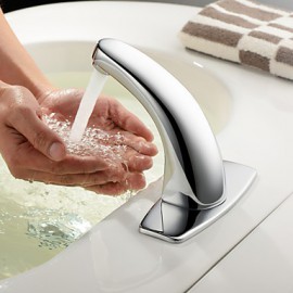 Bathroom Sink Faucet Contemporary Touch/Touchless Chrome