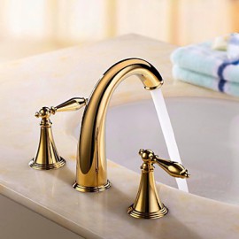 Bathroom Sink Faucet Country Brass Ti-Pvd