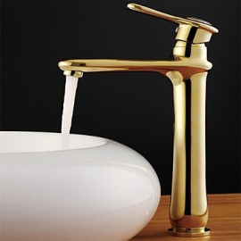 Centerset Antique Style Rose Gold Finish Brass One Hole Single Handle Bathroom Sink Faucet