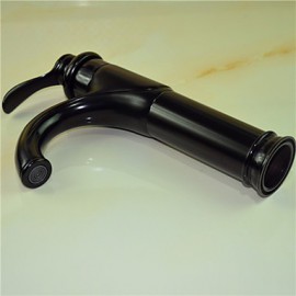 Centerset Single Handleoil-Rubbed Bronze Bathroom Sink Faucet